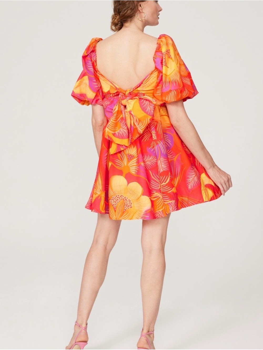 FARM RIO Summer Garden Dress Floral Rafiant Pink & Orange
sz m
Cotton - Picture 12 of 13